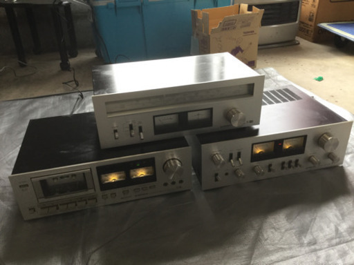 パイオニア　Pioneer ステレオ　チューナー　カセットテープ　デッキ　3点セット