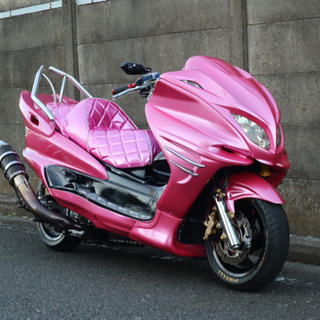【YAMAHA マジェスティ】★ギャル専用車★メタリックピンク！フルカスタム ！
