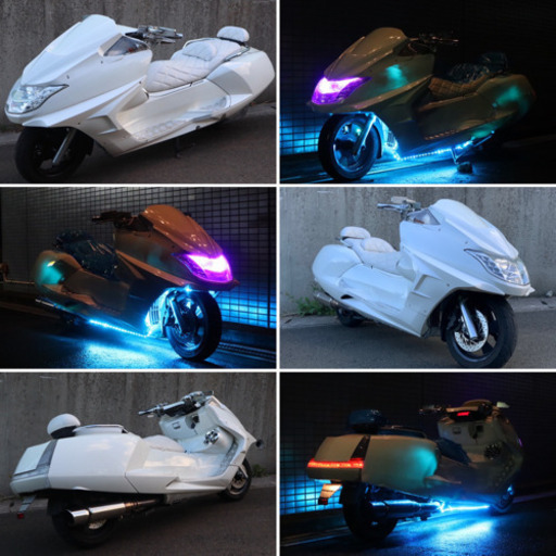 【YAMAHA マグザム】★大人気‼︎ホワイトフルカスタム★スピーカー、LED付