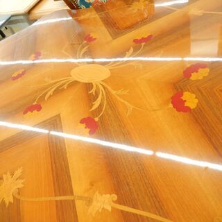 アンティーク調　ダイニングセット　花柄