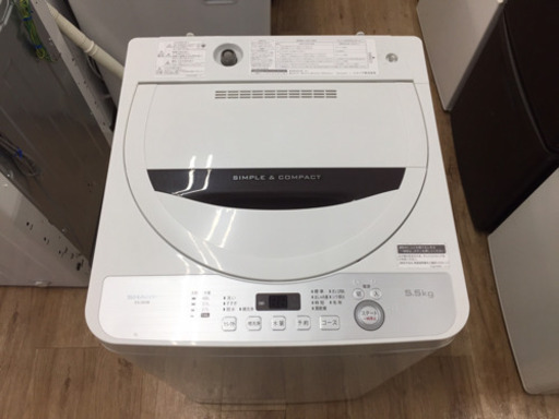 安心の1年保証!　SHARP(シャープ)　ES-GE5B　全自動洗濯機です!