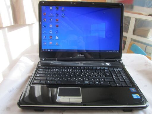 富士通 FM-V　AH55/DC  Core i5  M480 デュアルコアCPU、15.6型液晶、Windows10 Home 64bit、HDD 750GB、メモリ4 GB、無線・有線LAN、HDMI、MS Office365(ver2016)インストール済。