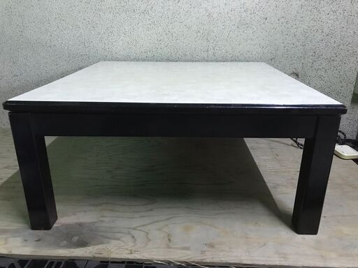 木製 コタツ 炬燵 こたつ 正方形 リバーシブル天板 幅80cm×奥行80cm×高さ37cm