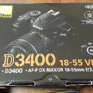 Nikon D3400一眼レフ 美品 300ズームレンズ付き