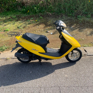 軽整備済み】後タイヤ新品リアキャリア付き！ホンダディオAF62イエロー