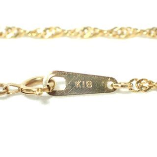 E279 K18 イエローゴールド YG ネックレス スクリューチェーン 3.8g
