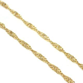 E279 K18 イエローゴールド YG ネックレス スクリューチェーン 3.8g