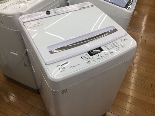 【トレファク鶴ヶ島店】Hisense　7.5kg　全自動洗濯機　2019年製