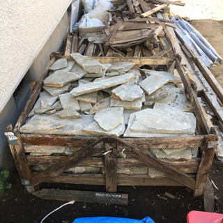 舗装用スレート石　グリーングレー系