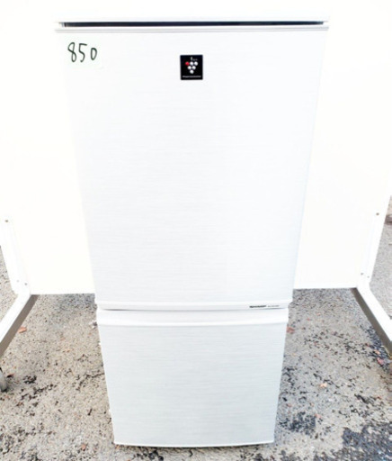 850番 シャープ✨ノンフロン冷凍冷蔵庫✨SJ-PD14W-S‼️