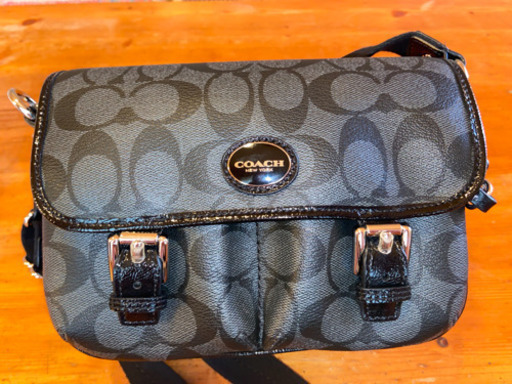 コーチ COACH シグネチャー ショルダーバッグ 美品