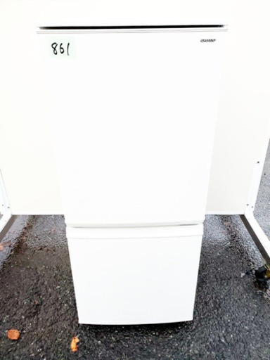 ✨高年式✨861番 シャープ✨ノンフロン冷凍冷蔵庫✨SJ-D14D-W‼️
