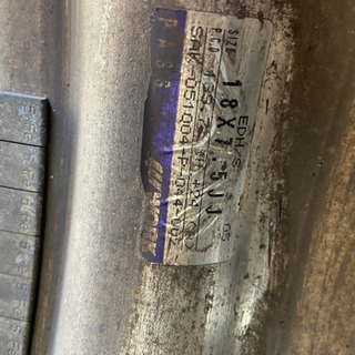 ワークユーロライン18インチ7.5j4本セット