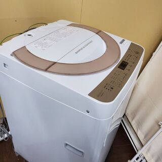 ☆2018年☆7キロ洗濯機☆シャープ☆ES-KS70T-N☆配送