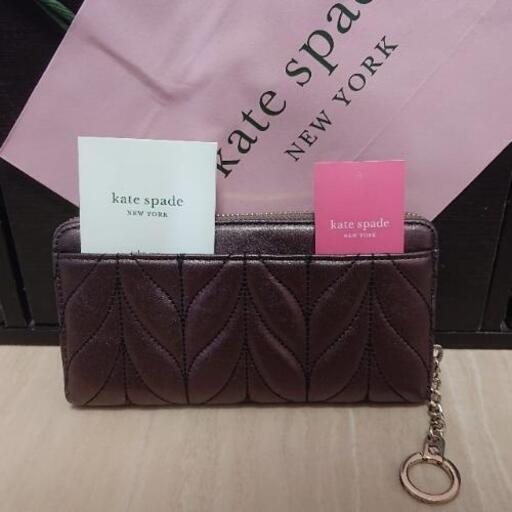 ケイト・スペードショップ袋付き ケイトスペード 便利なキーリング付き タイプ ラウンド ファスナー ケイト・スペードショップ袋付き ケイトスペード 便利なキーリング付き
