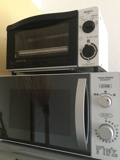 取引中　冷蔵庫　洗濯機　電子レンジ　オーブントースター