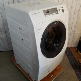 お取引中❗SHARP シャープ 洗濯機 ドラム式 9.0kg ES-V230-WL 左