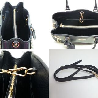 コーチ◇COACH スタッズグレーン レザーバッグ（18D-34）の通販 