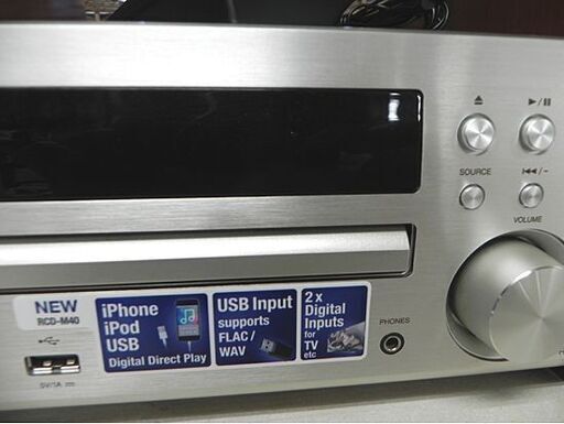 DENON CDレシーバー RCD-M40 スピーカー SC-M40 ペア セット リモコン