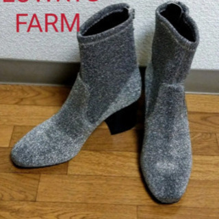 LOWRYS FARMラメストレッチブーツ