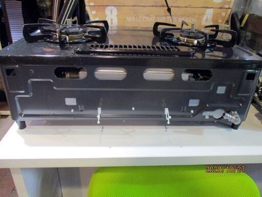 ガステーブル 都市ガス 2015年製 Paloma IC-N30B-R 右強火 水無し片面