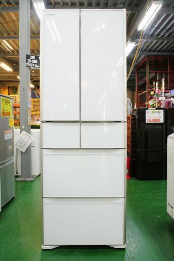 日立 430L 6ドア冷蔵庫 R-XG4300H 2018年製。当店の不具合時返金保証6ヵ月付き。