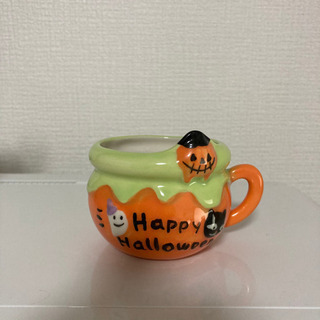 ハロウィンかぼちゃのコップ 置物