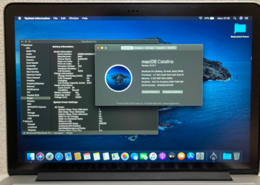 Macbook pro 13” retina 2015年