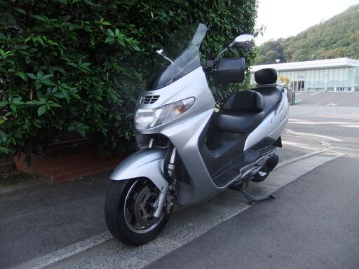 スズキ　スカイウェイヴ250　中古実動美車(低走行)　バッテリーフル充電済み　リアキャリア付き　ナンバー登録書類有