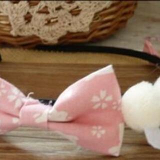 カチューシャ ヘアアクセサリー ヘアバンド 髪飾り  ロリータ 可愛い ウサギ柄の画像