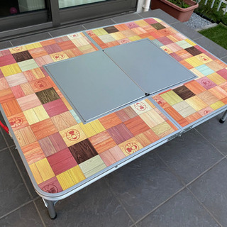 コールマンテーブル＆少煙BBQグリル(七輪)