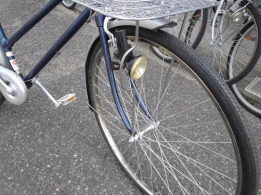 中古自転車1200 前後タイヤ新品！ 27インチ 3段ギヤ ダイナモライト