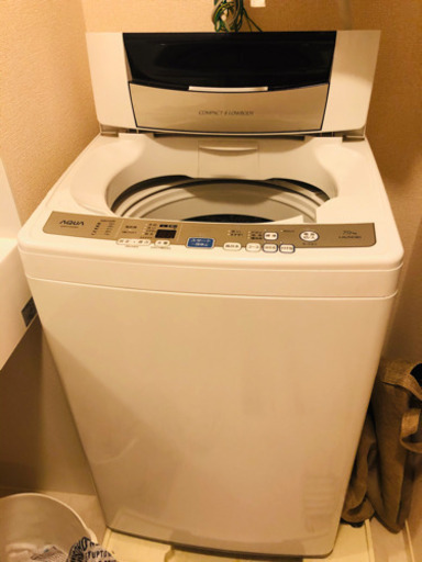 値下げ　Aqua 洗濯機　7kg