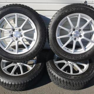 【美品】タイヤ、アルミホイールセット　225/60R17 ヨコハ...