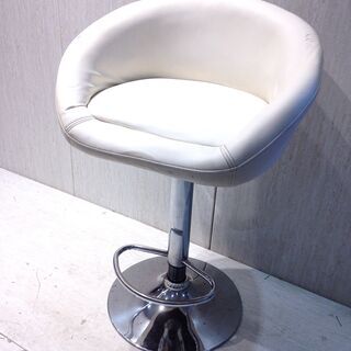 ■2965■回転式スツール 椅子 ホワイト 高さ調節可能 一人掛...