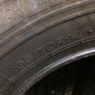 BS BLIZZAK VRX 165/70R14 14インチ スタッドレス 4本 2019年製 バリ溝 ヴィッツ アクア マーチ パッソ等 (VTB293) クレジットカード QR決済可能