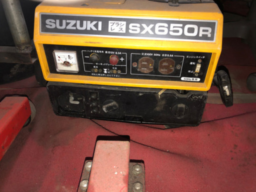 発電機　スズキSX650R エンジン掛かりました