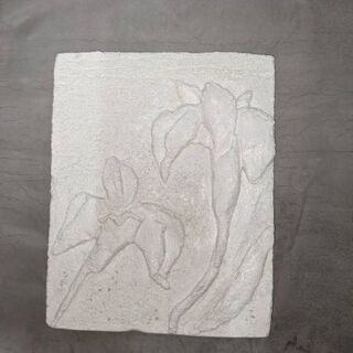 アンティーク アヤメのお花 壁画