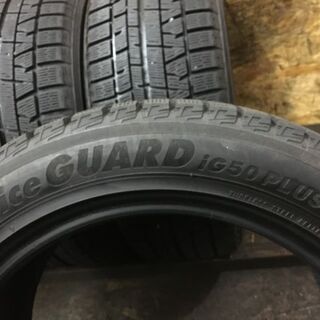 YOKOHAMA ice GUARD iG50 PLUS 225/50R17 17インチ スタッドレス 4本 2016年製 クラウンマジェスタ レガシィB4等　(VTG252) クレジットカード QR決済可能
