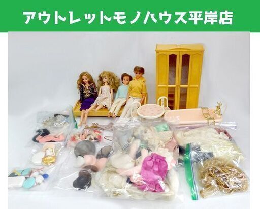 昭和レトロ★ジェニー18/オオイケ エリーナ 人形・服・小物・家具セット/ジェフ 1987/タカラタグ付/クローゼット 他 札幌市 豊平区 平岸