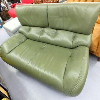 カリモク 二人掛けソファ 二人掛椅子ロング ZT47 ダークグリーン