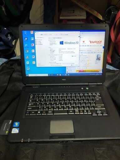 Windows10インストール済 大画面15.6インチノートPC NEC PC-VK22EAZCB(VK22EA-B) 中古美品 無線LAN付き