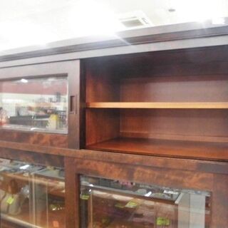 展示品 食器棚 北海道民芸家具 幅105×奥43.5×高180cm 木製