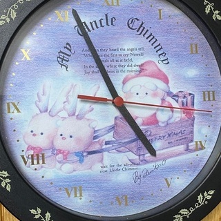 クリスマス　サンタさんの時計