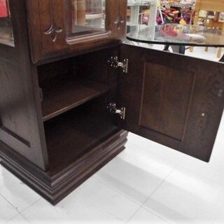 展示品 時計台 幅51×奥40×高193cm コレクションボード 置時計 ブラウン 苫小牧西店