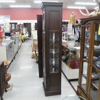 展示品 時計台 幅51×奥40×高193cm コレクションボード 置時計 ブラウン 苫小牧西店