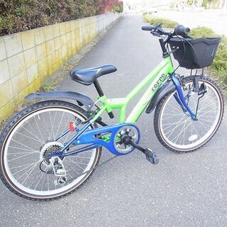 子供用　マウンテンタイプ　自転車　22インチ　シマノ