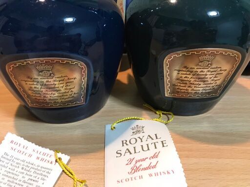 ROYAL SALUTE 21年 ウィスキー 青 緑 2セット SCOTCH WHISKY(スコッチ
