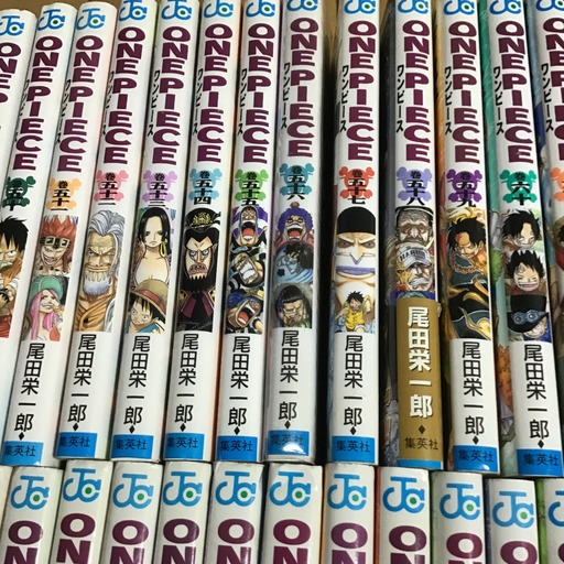 ワンピース漫画1巻ー65巻但し62巻無しキャラクターぬいぐるみ3個 まだら 千里中央のマンガ コミック アニメの中古あげます 譲ります ジモティーで不用品の処分