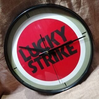 レア【未使用品】LUCKY STRIKE　壁掛け時計